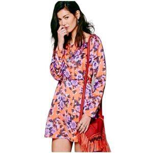 Free People Vibrant Floral Mini Dress